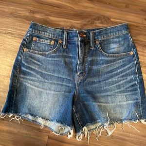 Madewell High Rise Denim Short